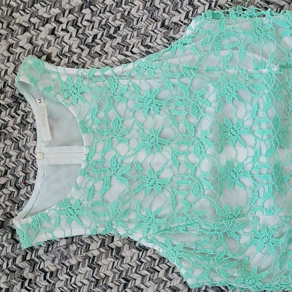 MILLAU MINT GREEN DRESS - Picture 2 of 11